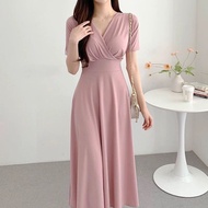 summer pink long fitted dress for woman gown cocktail dress formal elegant casual plus size