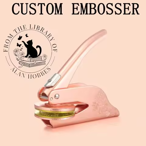 Personalized Book Embosser | "From The Library of..." Custom Stamp | Ex Libris Book Stamp | Thoughtf