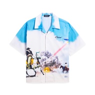 CARNIVAL CNVFW24HW001BL COWBOYS AND ALIENS HAWAII SHIRT BLUE