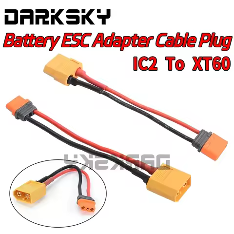 1PCS XT60 To IC2 Adapter Cable Plug Male/Female Replacement Parallel Connector for RC Model Car Lith