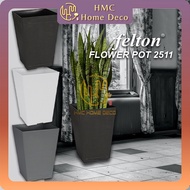 Diamater 17cm Felton Square Flower Pot 2511 Garden Deco / Pasu Bunga Berkebun Bonsai