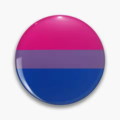 Bisexual Flag Pin Buttons Brooches Jewelry Accessory Customize Brooch Fashion Lapel Badges