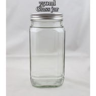 [24pcs Sq tall ] 750ml Square tall glass jar/balang kaca/cookies jar /glass containers