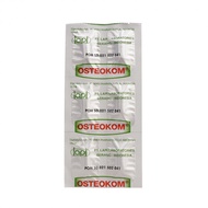 Osteokom 1 strip isi 6 kaplet Obat Osteokom Ostokom Ostekom Vitamin tulang dan sendi