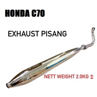 HONDA C70 EXHAUST PIPE PISANG EKZOS C 70 C70Z HONDA LAMPU BULAT MUFFLER EXHAUST EKZOS PIPE SIAP Brac