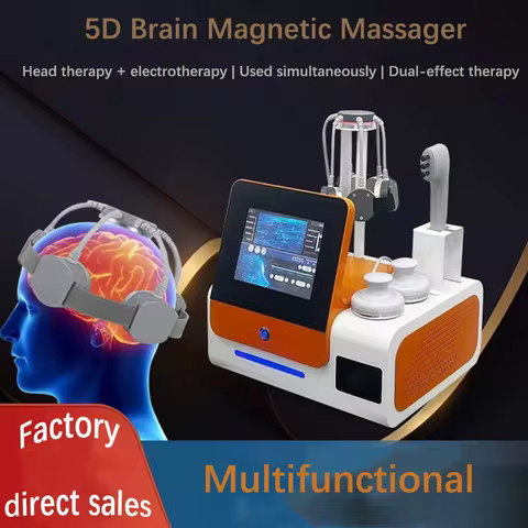 5D brain anti-aging instrument brain massage scalp hair follicle maintenance magnetic quantum crania