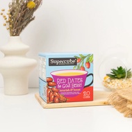 [HarumKasturiCo] - SUPERCUBE Red Dates & Giji Berry 20 Cubes | Artisan Tea | Molasses Drink