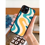 iphone 15 Pro Max 14 Plus 13 12 11 Pro Phone Case Retro Abstract Pattern Colorful Wavy F1-78