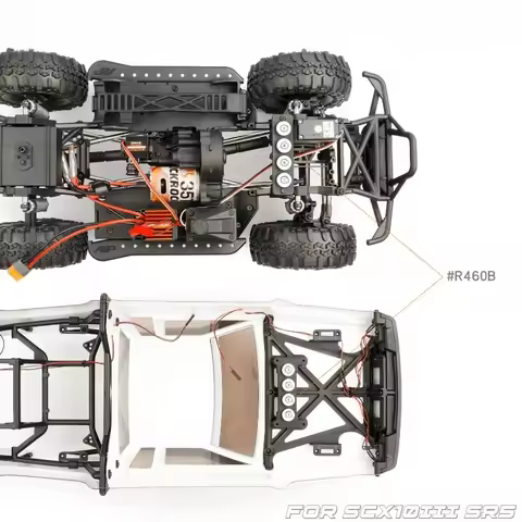 Magnetic Body Post Quick Release Body Shell Kit for Axial 1/10 SCX10 III 1987 Toyota SR5 RC Crawler 