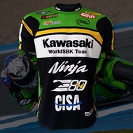 MotoGP Round Neck T-Shirt Kawasaki WSBK TEAM 2025 WB0050 Garrate Gerlov 31 Model Size S-5XL