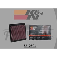K&N AIR FILTER 33-2304 (SUBARU ‘07-21’ WRX/’08-’19 Forester/‘03-’19 Legacy, Levorge 2.0)