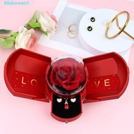 DOREENJ Rose Drawer Packaging Box, Plastic with Soap Rose Surprise Flower Jewelry Box, Decorative Ro