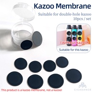 Two Hole Kazoo Membrane Upgraded Black Kazoo Flute Membrane 双孔卡祖笛笛膜