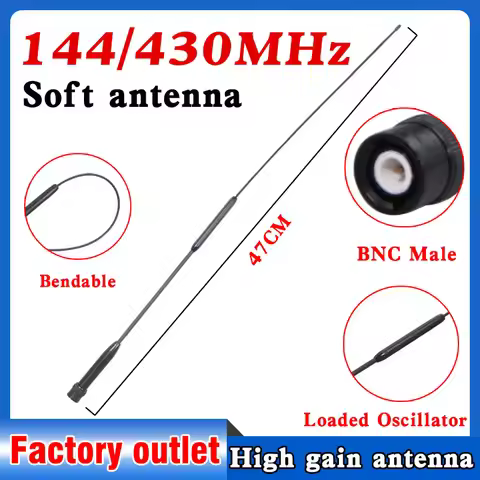 Diamond RH901S UHF/VHF Dual Band 144/430MHz BNC Male Antenna for Moto ICOM IC-V8 IC-V80/V80E IC-V82 