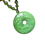 Jadeite jade jade type c carved fishy koi | BK1123-222