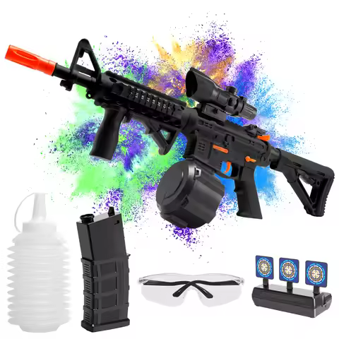 High Speed M4A1 Electric Gel Balls Gun Toys,Automatic&Manual Dual Modes Water Bullets Blaster,Upgrad