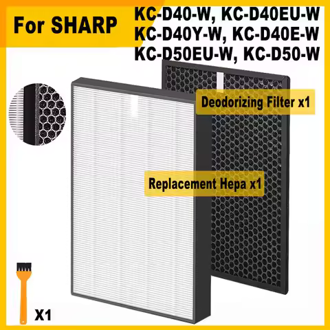 FZ-D40HFE FZ-D40DFE HEPA Carbon filter for Sharp KC-D40 KC-D40EU KC-D40E KC-D50