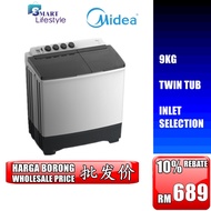 Midea 9.0kg Semi Auto Washing Machine 100W90