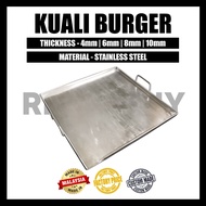 Burger Pan Empat Segi Stainless Steel Hot Plate Burger Pan Kuali Burger Kuali Roti Canai Kuali Roti 