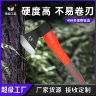 Luwei Tools Carbon Steel Axe Plastic Handle Axe Outdoor Open Mountain Axe Woodworking Special Fire A