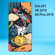 Case Samsung A6 2018 -Case Samsung A6 Plus 2018 Hardcase Silikon casing hp tebal lentur hitam