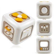 6 In 1 Busy Cube Toys Montessori Travel Sensory Toys for 1+ Year Old Boys Girls Learning Fine Motor 