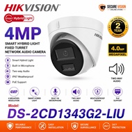Hikvision DS-2CD1343G2-LIU 4MP Smart Hybrid Light Fixed Turret Network Audio Camera