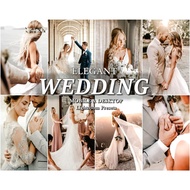 12 WEDDING Lightroom Presets, Mobile &amp; Desktop Lightroom Presets, Bright Elegant Presets, Couple Love Preset, Light airy