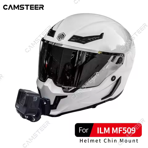 ILM MF509 Helmet Custom Aluminium Chin Mount for GoPro Hero 12 11 10 9 Insta360 X4 X3 Ace pro DJI Ac