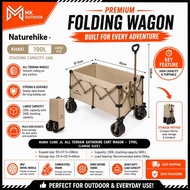 Naturehike Folding Cart Lightweight Portable Utility Wagon Cart Large Capacity 340L Camping Picnic T