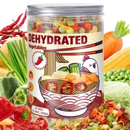 Dried Ramen Toppings Dehydrated Vegetables – 9 Mixed Vegetable Green & Red Bell Peppers 12.35oz Natu