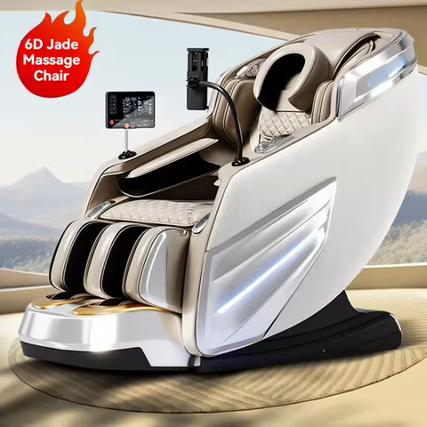 AUX 6D Shiatsu Massage Recliner Chairs Smart Massage Chair Full Body Zero Gravity Stretch Massage Ch