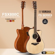 Yamaha FSX800C 40" Concert Solid Spruce Acoustic Electric Guitar With Pickup Natural (FSX800)