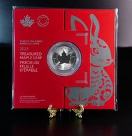 兔年加拿大一安士楓葉銀幣,女皇伊利莎伯最後一款的加拿大楓葉銀幣,9999銀幣