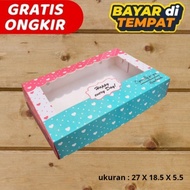 LAWRENCE/ CAKE BOX 27 x 18.5 x 5.5 laminated/invory