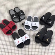 R RNCB AIR JORDAN Slippers AJ8 Airman AJ6 Men Women Couples Black White Velcro Slippers Sports Beach