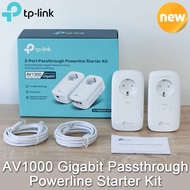 ชุด TL-PA7017P TP-Link AV1000ชุดสตาร์ทระบบไฟฟ้าความเร็วกิกะบิต