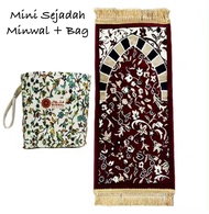 Mini Sejadah | Sejadah Travel Minwal + Bag