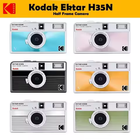 New KODAK EKTAR H35 H35N Half Frame Camera 35mm Film Camera Reusable Film Camera With Flash Film Cam