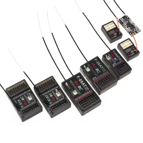 HOTRC 2.4Ghz F-04A F-06A F-08A F-01A F-04AT F-06AT F-08AT F-01AT 4/6/8Ch Rc Receiver for Hotrc Rc Tr