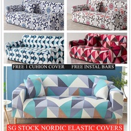 SG STOCK*1/2/3/4 Seater Sofa  Cover  Sofa Cover Protector L shape sofa cover  Cushion Cover Slipcovers