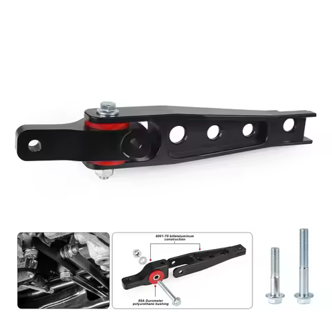Aluminum Motorsport Billet Dogbone Mount Spherical Pendulum Mount For 15+ AUDI 8V/8S Gen3 A3 TT VW M