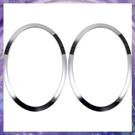 (Y W Z H)For  F55 F56 F57 03-18 Chrome Left Right Front Headlights Frame Headlight Eyebrow Ring Cove