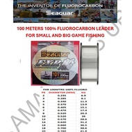 SEAGUAR FXR 100% FLUOROCARBON 100MTR FISHING LEADER PERAMBUT TALI PANCING JIGIGNG CASTING BOTTOM