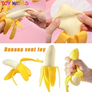 Decompression Toys Peeling Banana Squishy Slow Rising Jumbo Lanyard Squishy Funny Stress Antistress Banana Toy For Children Gift
