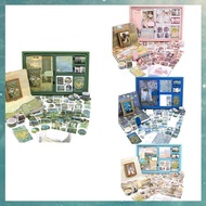 M2(OAKF) Aesthetic Scrapbook Journaling KitVintage Oil Painting B6 Notebook Scrapbooking Supplies Ar