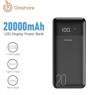 Mitsushi Orashare O20 /S2003L 20000mah Powerbank Stylish and Cool Fast Charging Powerbank