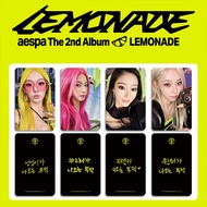 aespa Karina LEMONADE Official Album Merch Pop-up POB LD Random Trading Photocard KPOP Fans Goods
