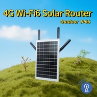 4G Solar WIFI6 Router Solar Plug Card Router Waterproof Outdoor 4g to WiFi Network Cable