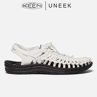 KEEN UNEEK collection men's and women's trendy outdoor casual minimalist sandals Black and white